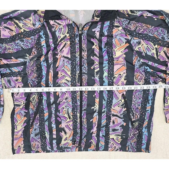 Vintage Reebok 80s Retro Hooded Track Windbreaker Jacket Adult Large - Picture 5 of 9
